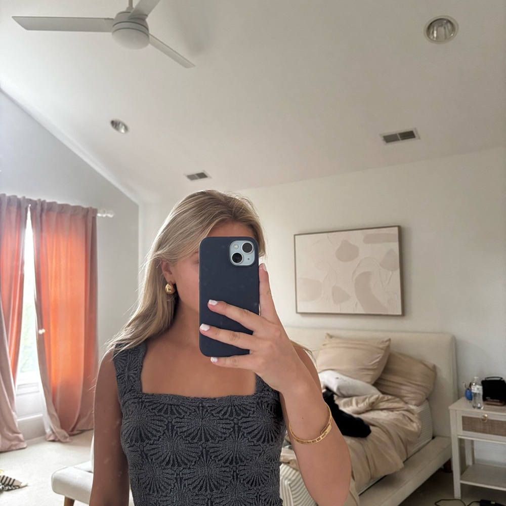 Gray free people tank